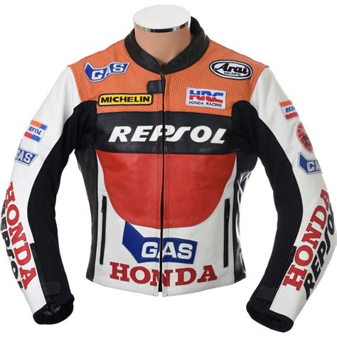 repsol jacket replica|honda motorcycle leather jacket.